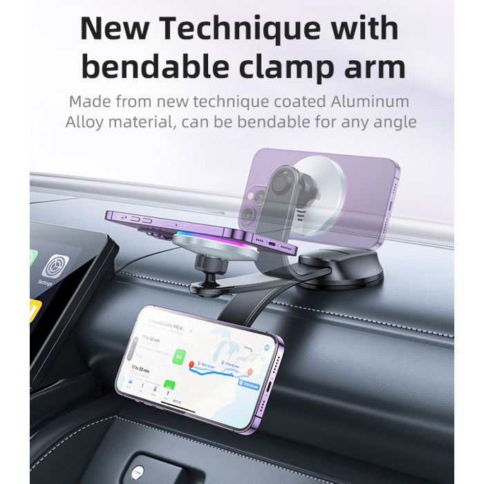 YESIDO شاحن اللاسلكي - دوران 360 درجة - شحن سريع بقوة 15 وات