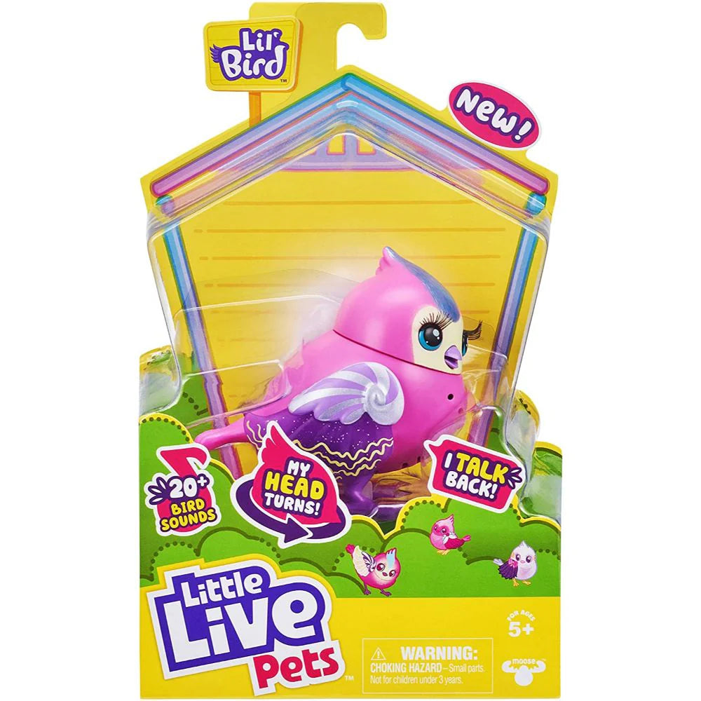 MooseLil' Bird Tiara Tweets – Little Live Pets | Talking & Singing Bird