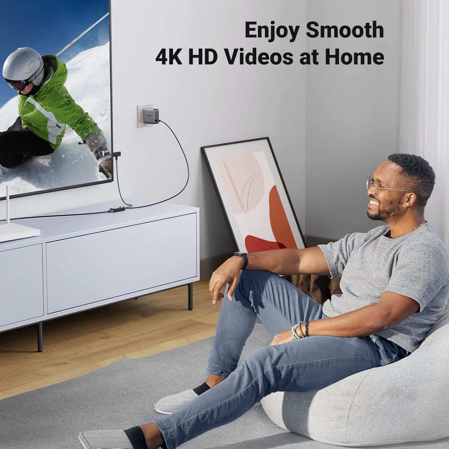 محول UGREEN إيثرنت لـ Fire TV Stick بسرعة 100Mbps