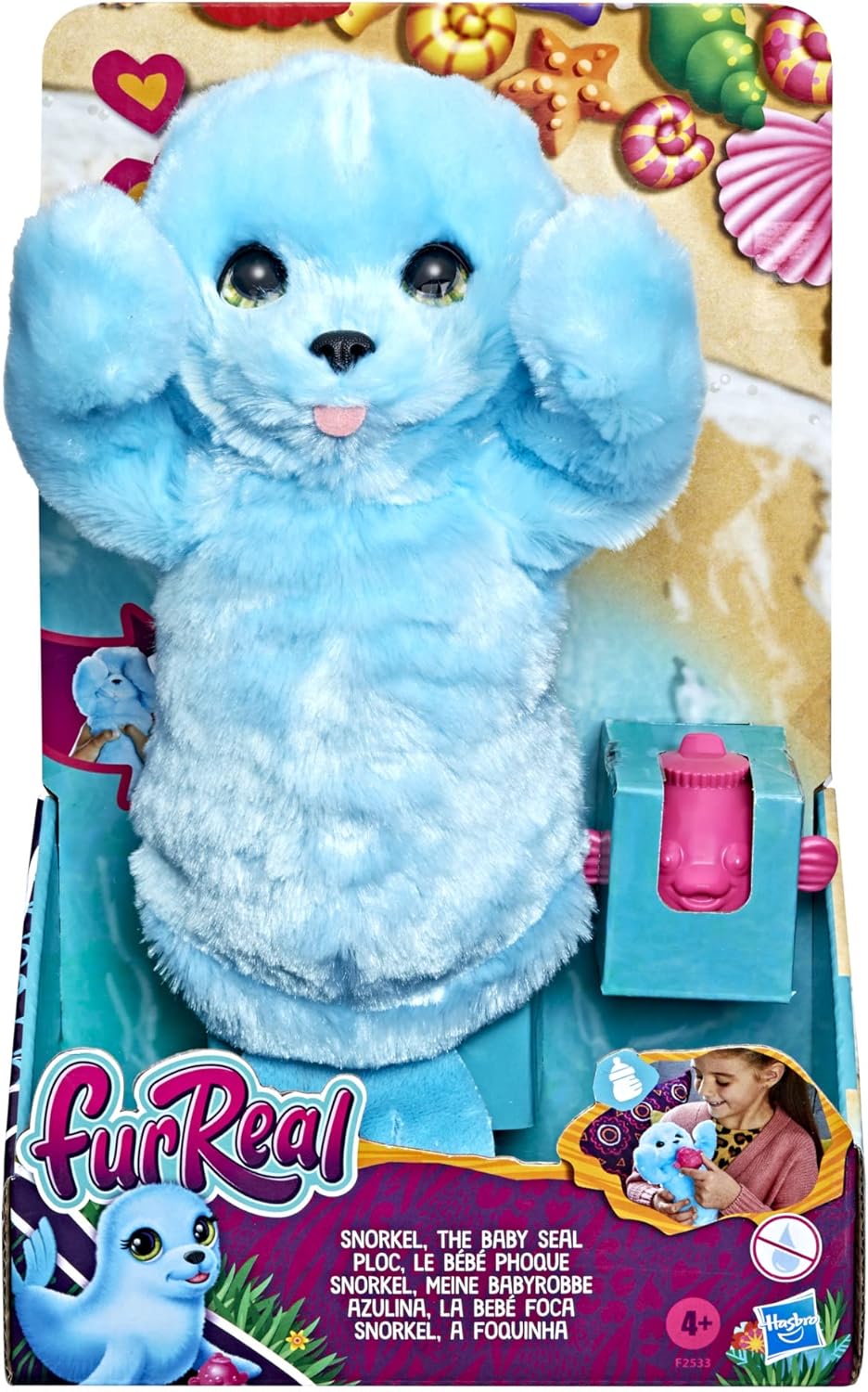 Hasbro Furreal Snorkel The Baby Seal Plush Interactive Peekaboo