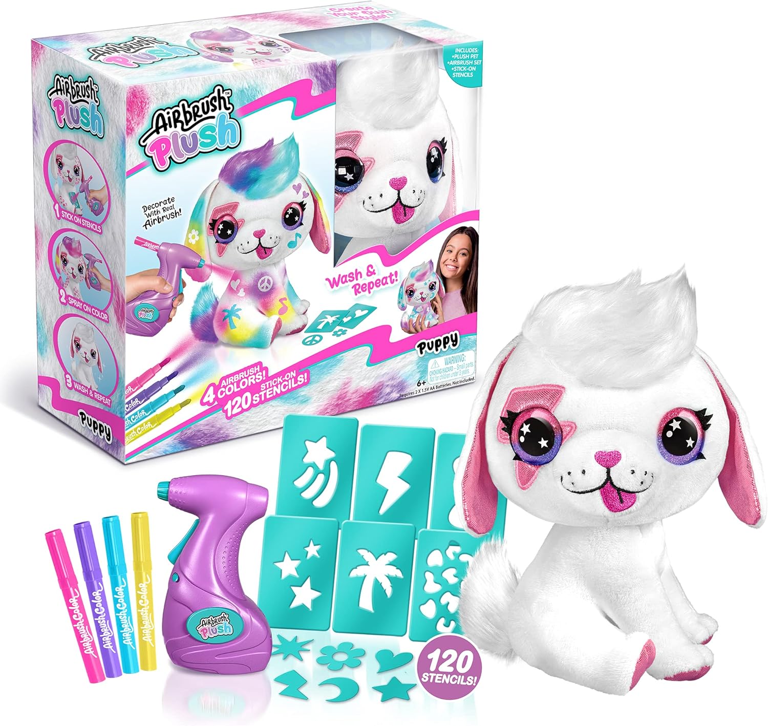 Canal Toys Personalized Airbrush Plush Puppy Kit