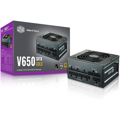 مزود الطاقة Cooler Master V650 SFX Gold Full Modular، 650 وات، 80+ ذهبي