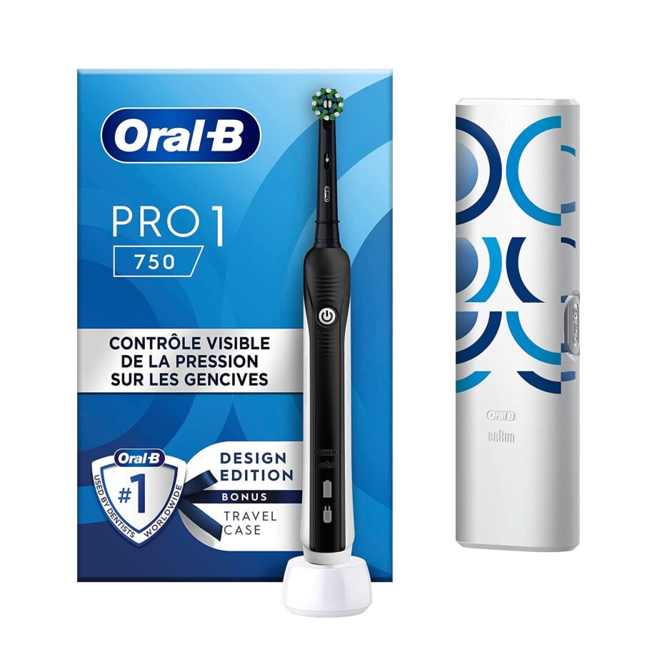Oral-B by Braun Pro 1 750 Electric Toothbrush with 3D Technology & Case