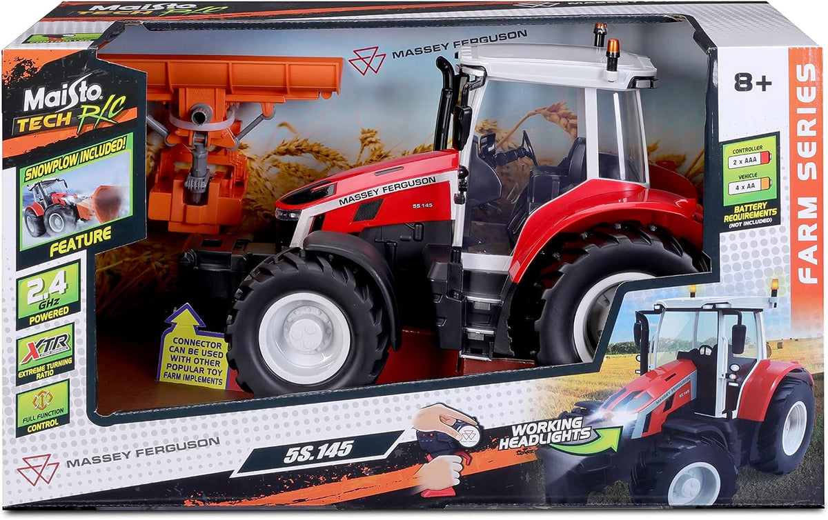 Maisto Massey Ferguson 5S with Snow Plow – 2.4 GHz (Batteries Not Included) Remote Control Car