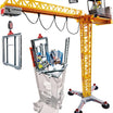 PLAYMOBIL RC Crane with Building Section - Remote-Controlled Toy