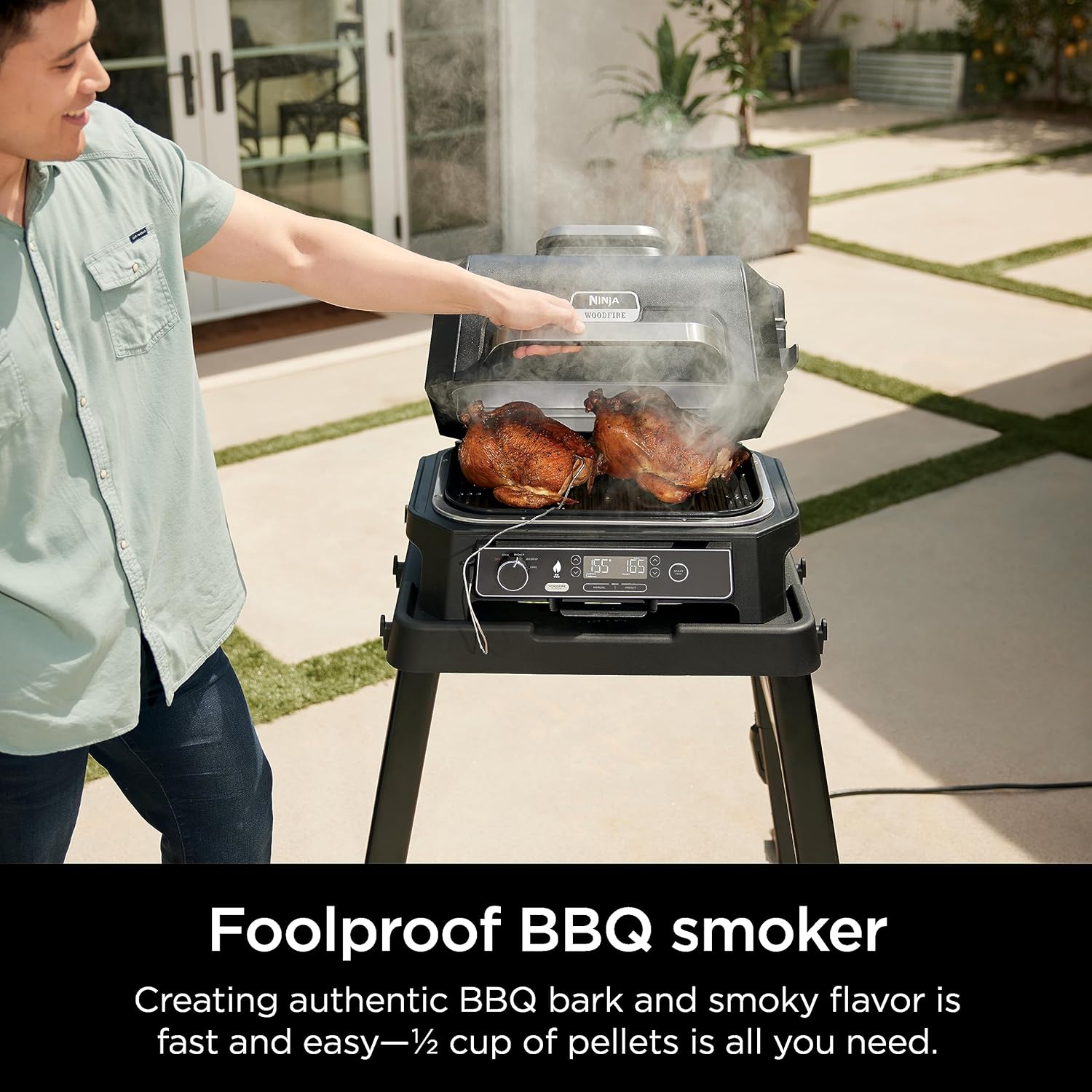 Ninja Woodfire Pro XL OG850UK Electric BBQ Grill & Smoker