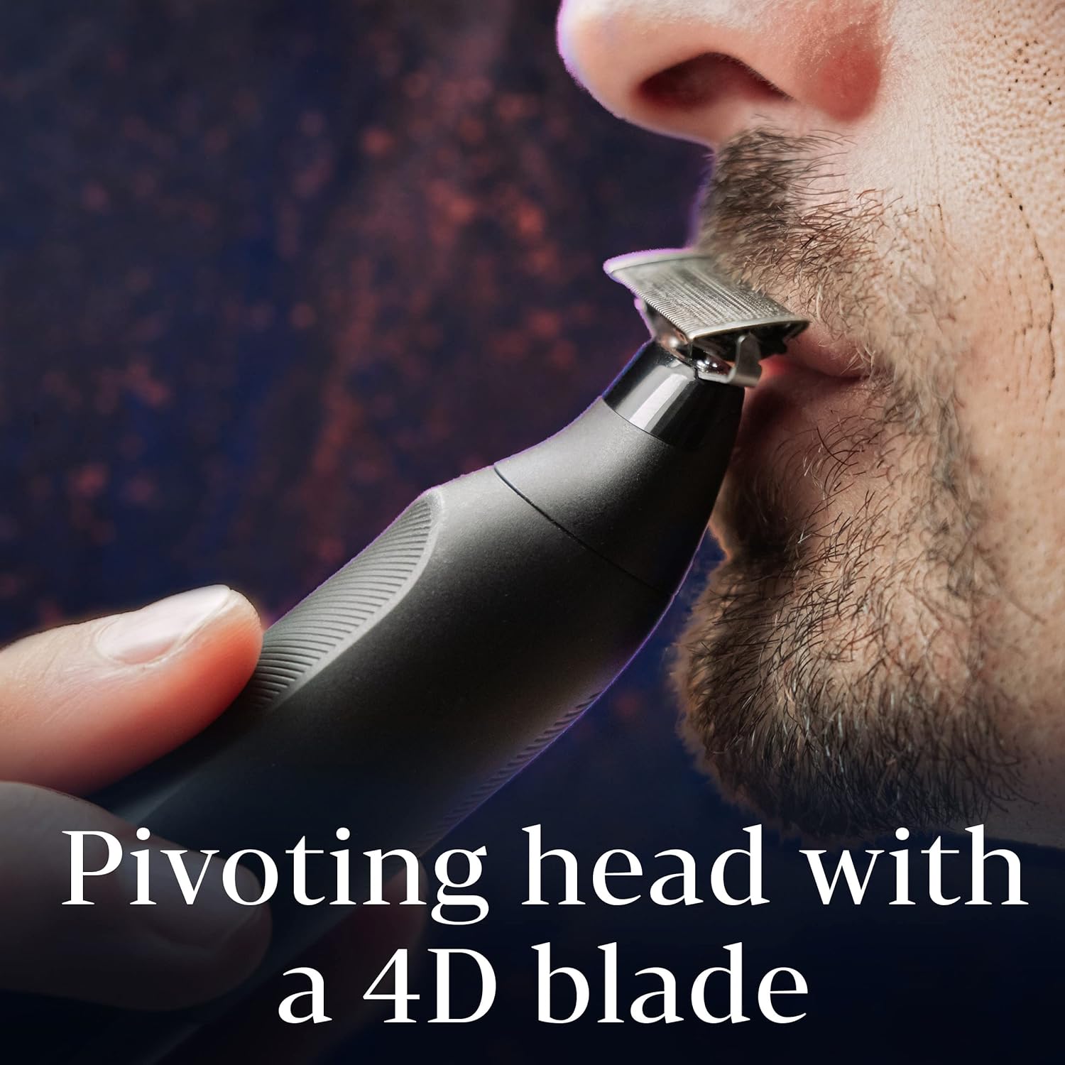 King C. Gillette All-in-One Stubble Trimmer: Cordless, Waterproof, 4D Blade - BLACK