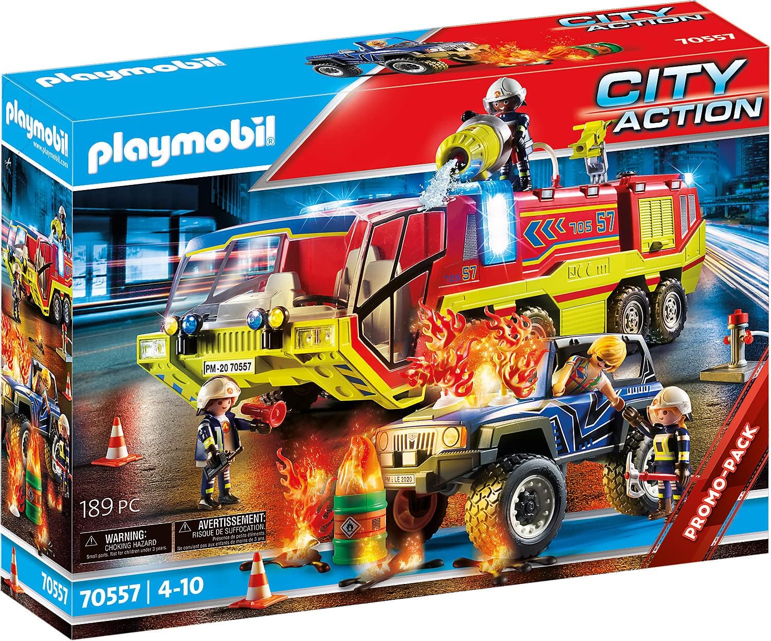 Playmobil Fire Truck with LKW Firefighter Toy