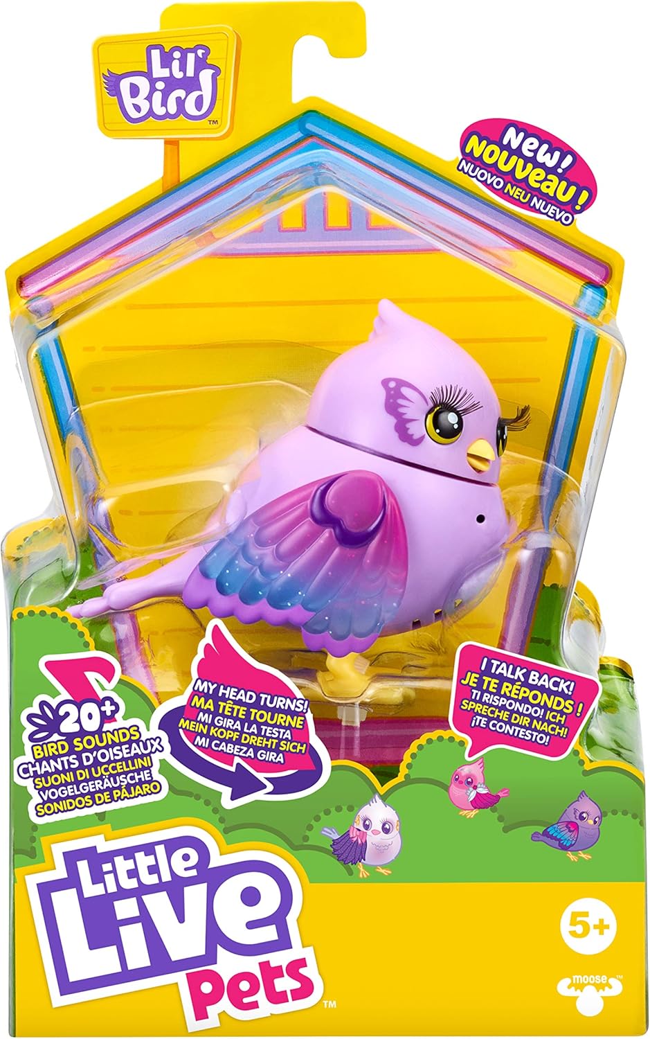 طائر Lil' Bird Flutter Tail – Little Live Pets | يتحدث ويغني