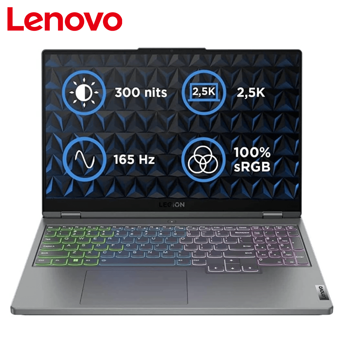 من لينوفو - I7-12700H 16GB 512SSD NVME RTX 3050TI 15.6" WQHD DOS - 5لابتوب ليجن