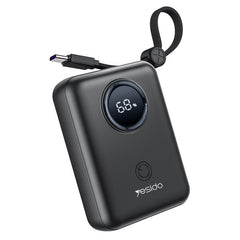 Yesido YP64 10000mAh 22.5W Fast Charging Power Bank with Built-in Cables