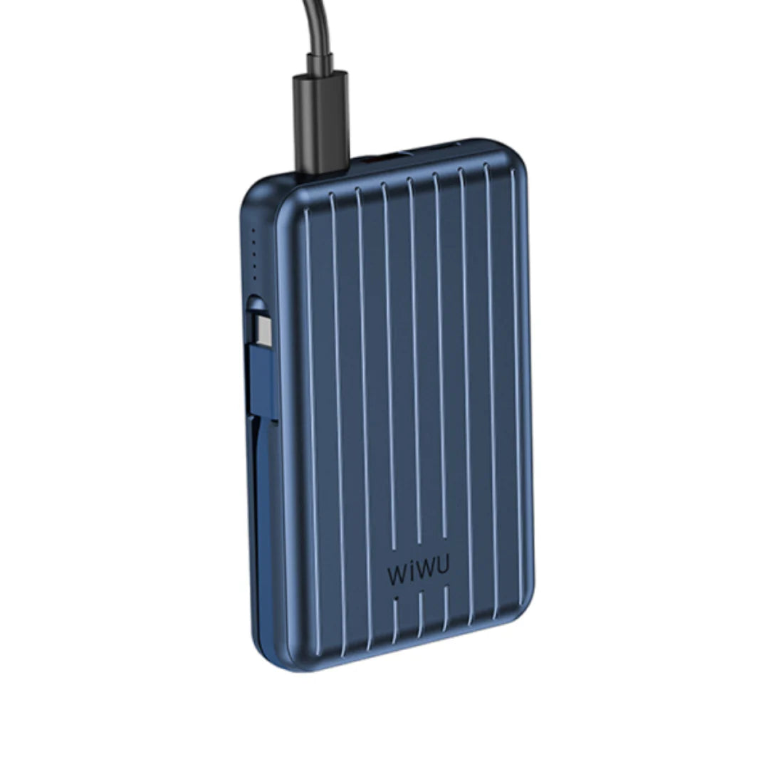 باور بانك مغناطيسي من سلسلة ويوو تراك بقدرة 10000 مللي أمبير في الساعة، شحن سريع بدون سلك مع كابل