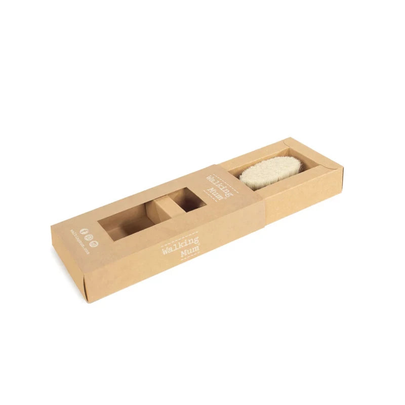 Pasito Wooden Baby Hair Brush – Soft Natural Bristles (Pink)