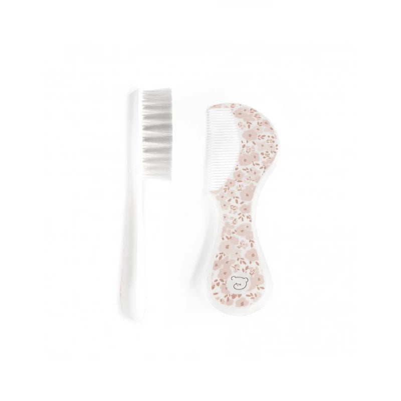 Baby Brush & Comb Set – Floral Design, Soft & Gentle