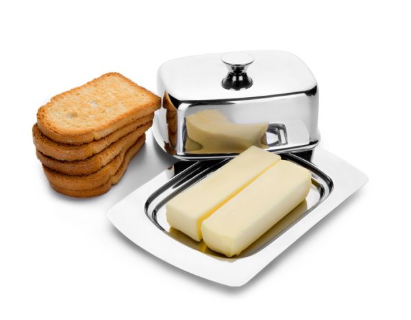 Ibili Stainless Steel Butter Dish with Lid for Fresh Butter