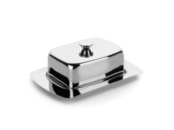 Ibili Stainless Steel Butter Dish with Lid for Fresh Butter