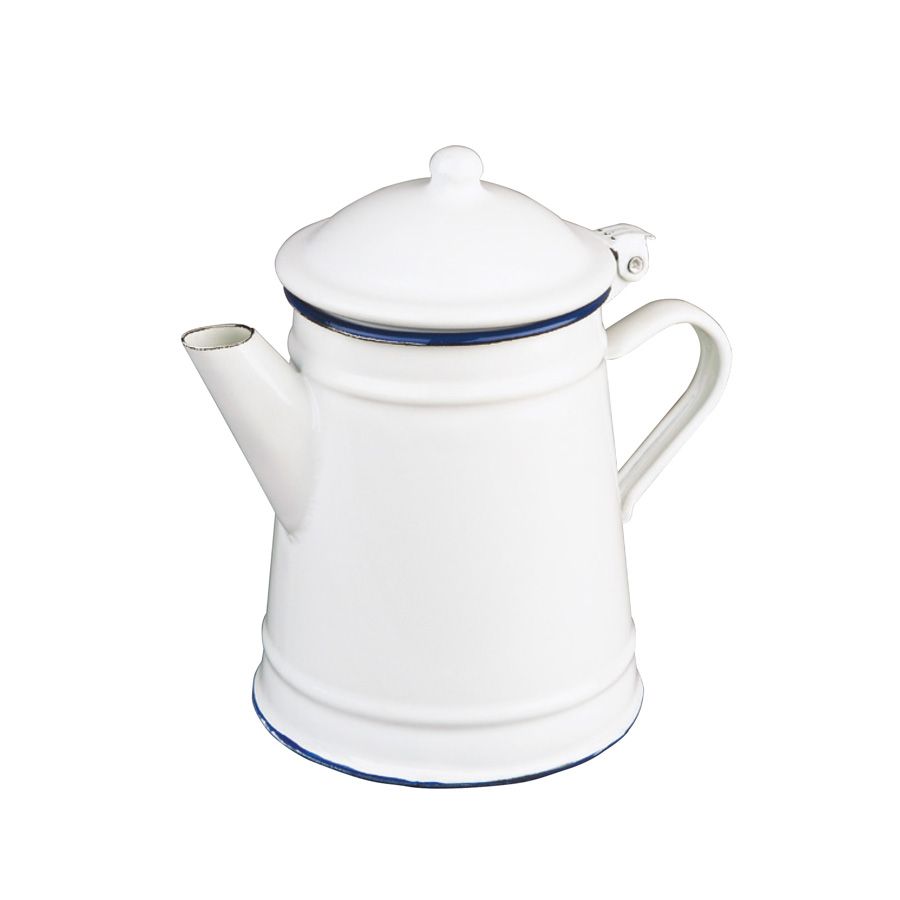 Ibili Blanca Tea Pot 1L – White & Blue