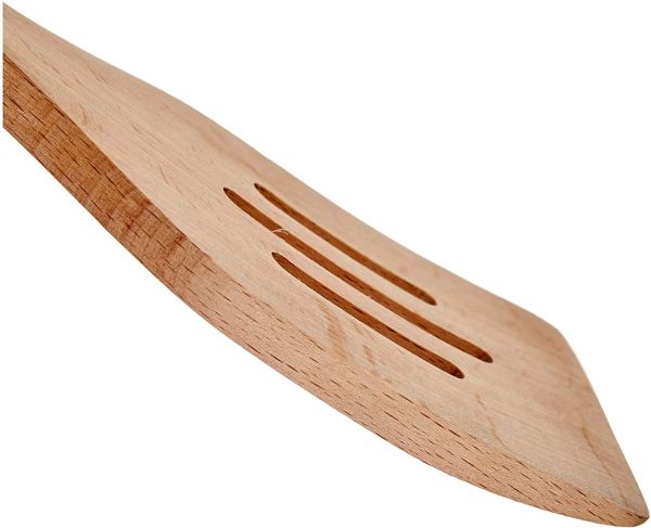Ibili 30cm Slotted Wooden Spoon – Practical & Durable