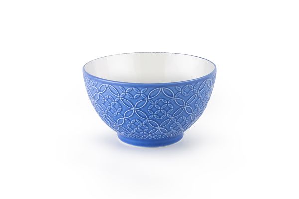 Ibili Jardin 13.4cm Ceramic Bowl - Blue & White | Elegant & Classic