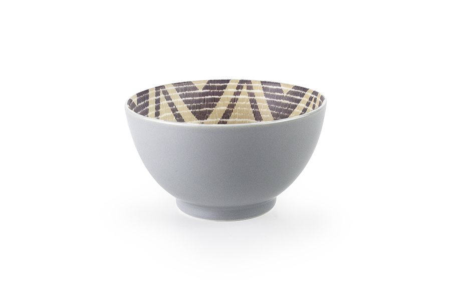Ibili Nakura 13.4cm Ceramic Bowl - Cream & White | Elegant & Minimal