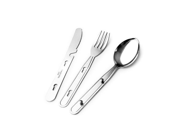 Ibili 3-Piece Cutlery Set for Home, Camping & Outdoor