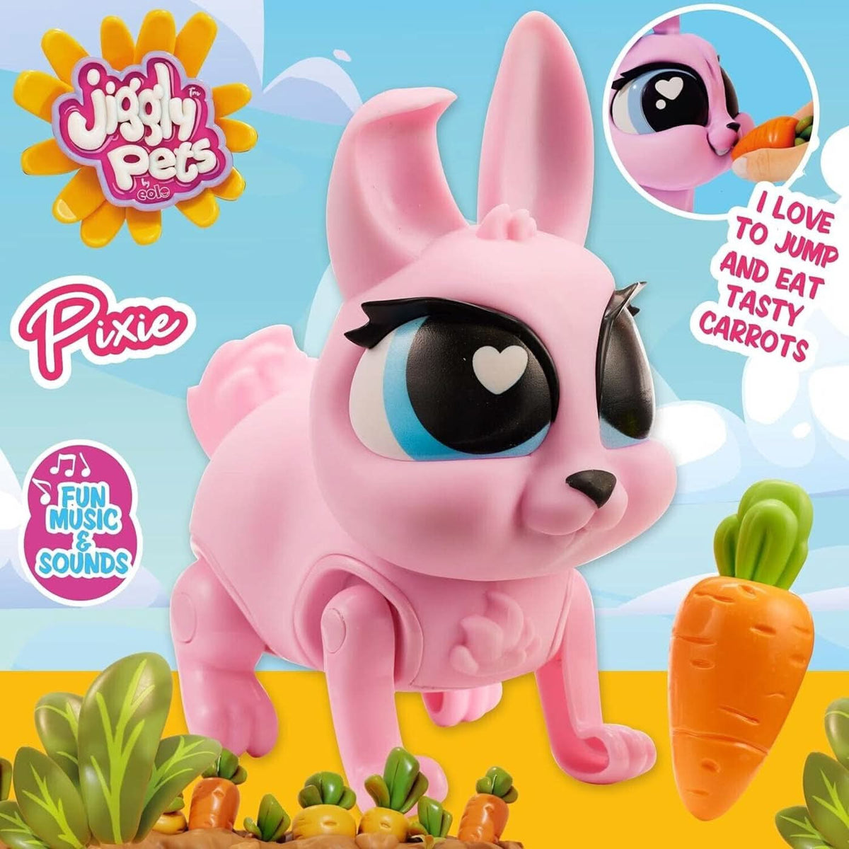 Eolo Jiggly Pets the Rabbit Musical Toy