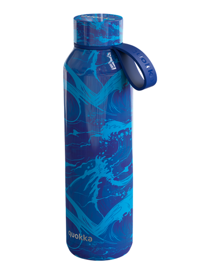 Quokka Bottle with Strap 630ml Waves Print