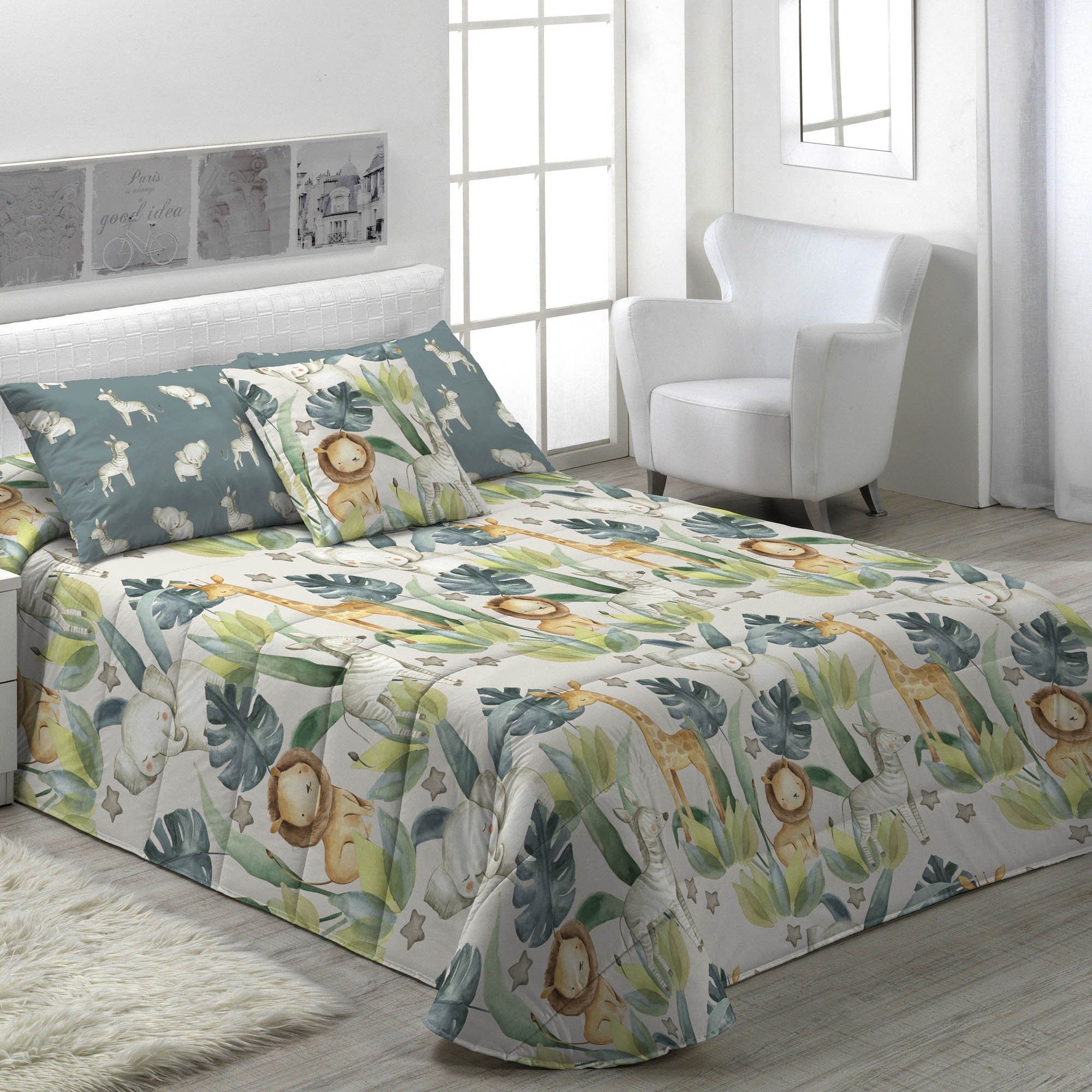 Canete Simba Beige Twin Comforter Set – 4-Piece