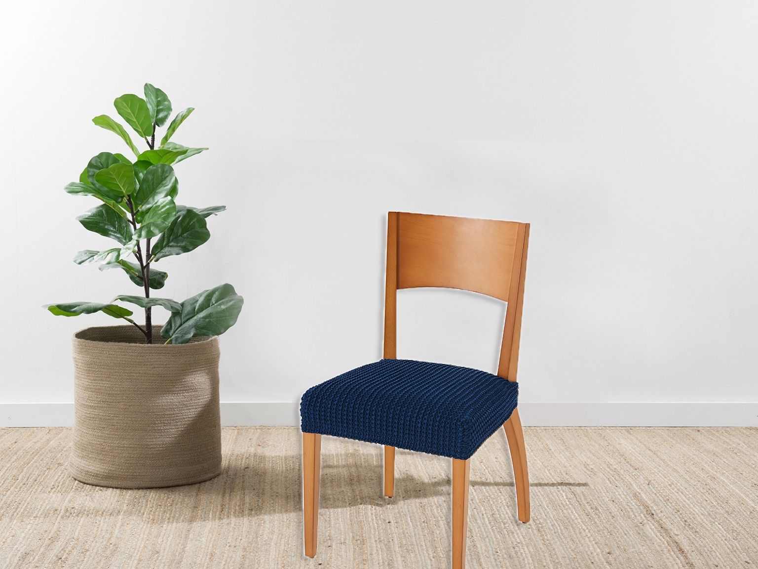 طقم غطاء كرسي عادي ARMN Tunez أزرق – 2 قطعة، قماش مرن