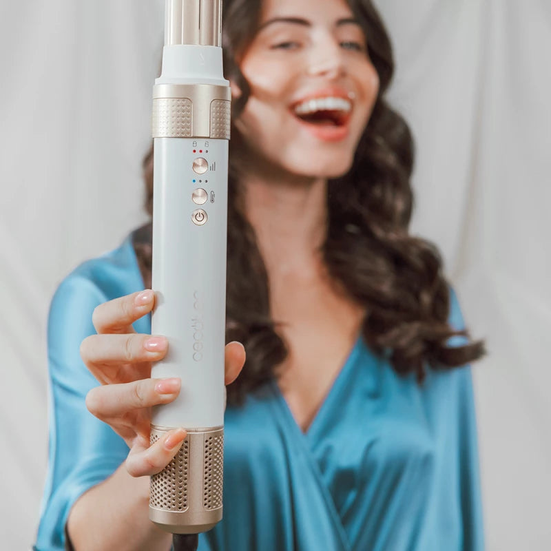Cecotec CeramicCare 14-in-1 AirGlam Champagne 1400W Coanda Hair Styler