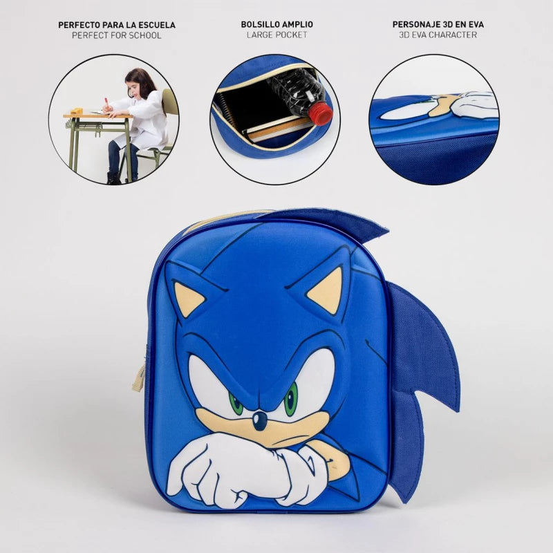 Cerda Kids Backpack – 3D Sonic – Age 3+