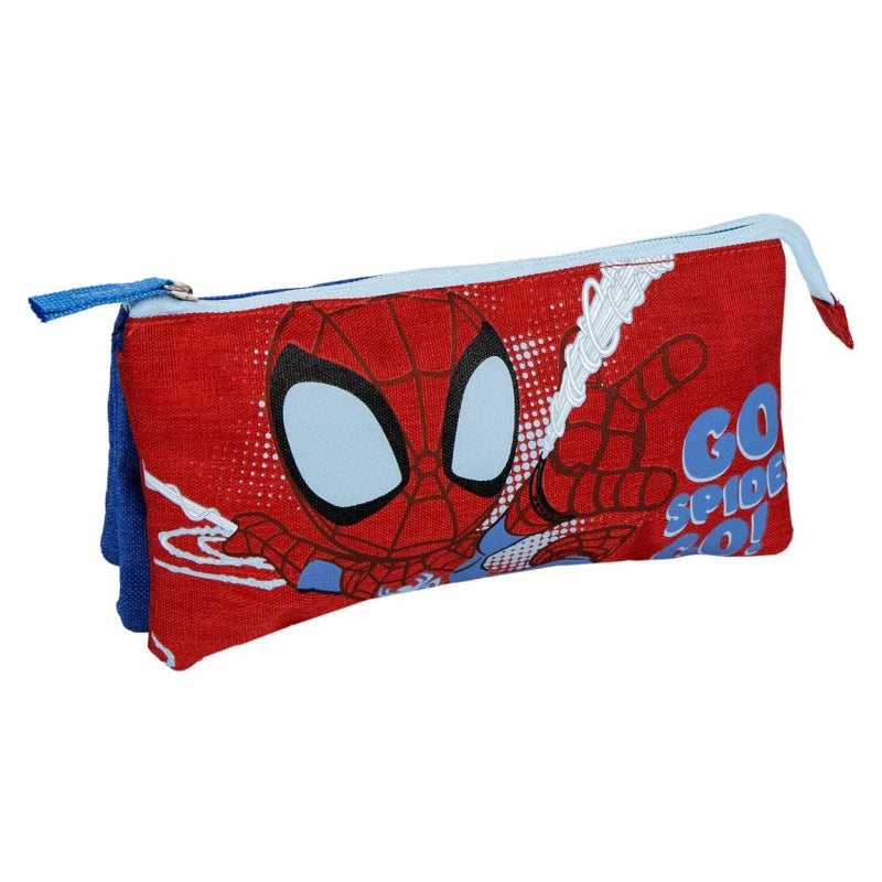 Cerda Spidey Pencil Case – 3 Compartments – Age 3+