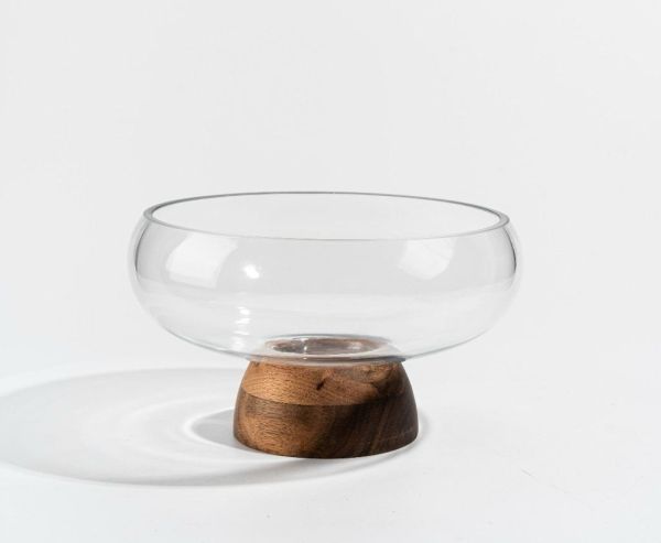 زبدية سلطة زجاج 13.5*23.5 سم من Velvet