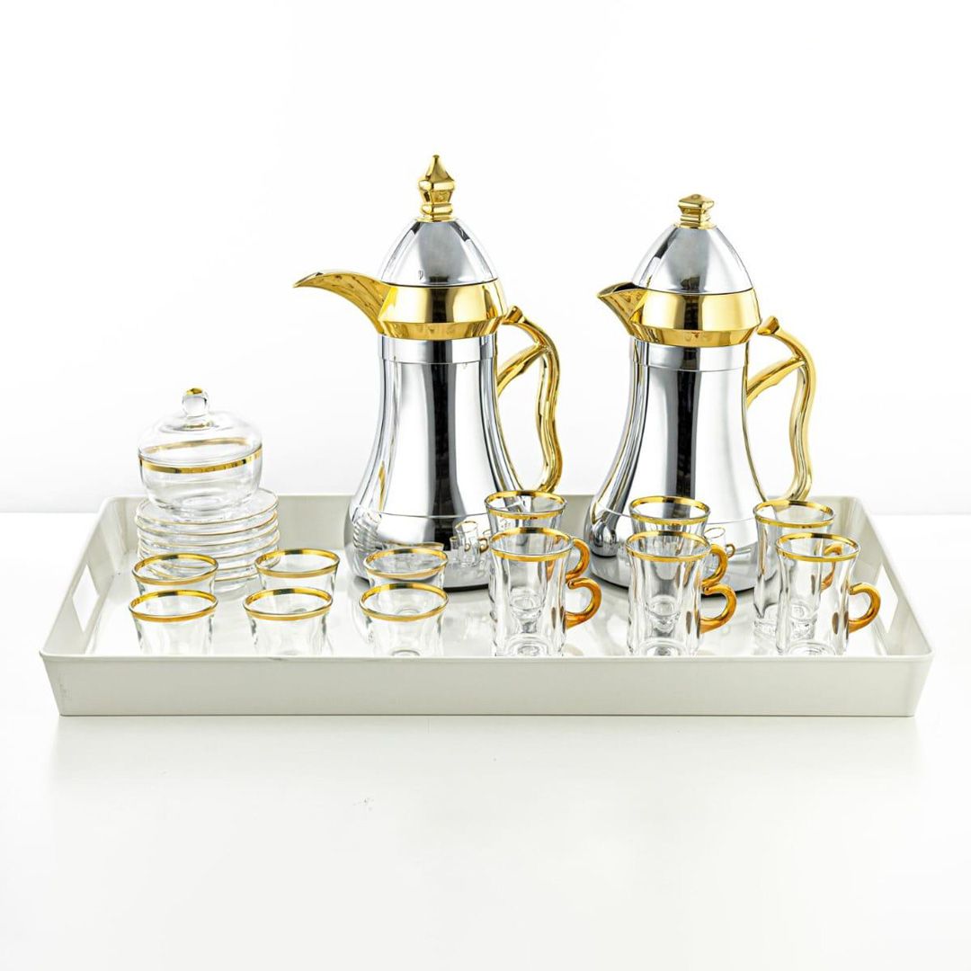 Almarjan 22-Piece Tea & Coffee Set - Elegant & Luxurious