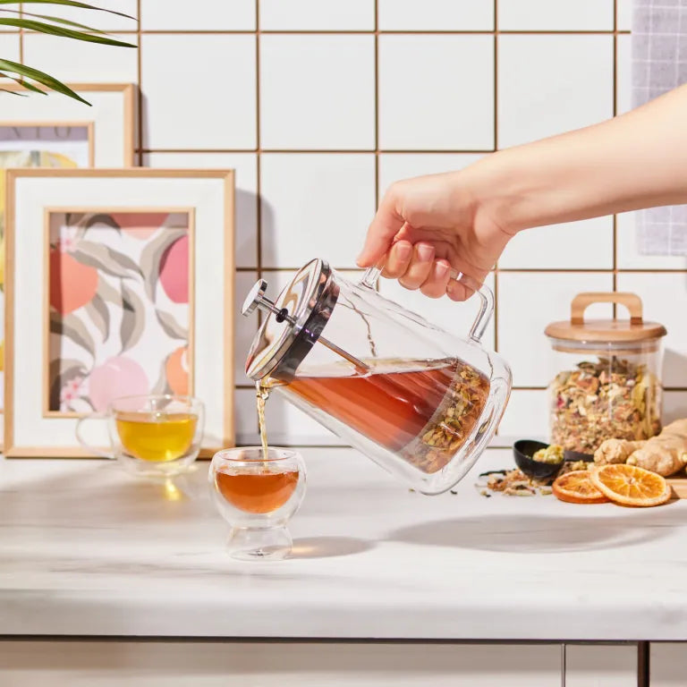 KARACA Pia Conical French Press, 600ml – Metal Design