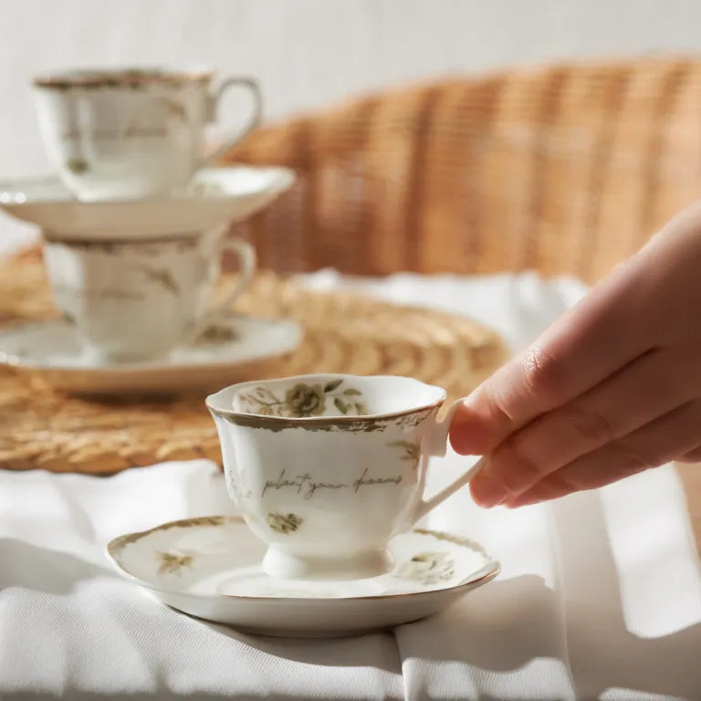 Karaca Antika 6-Person Coffee Cup Set, 80 ml