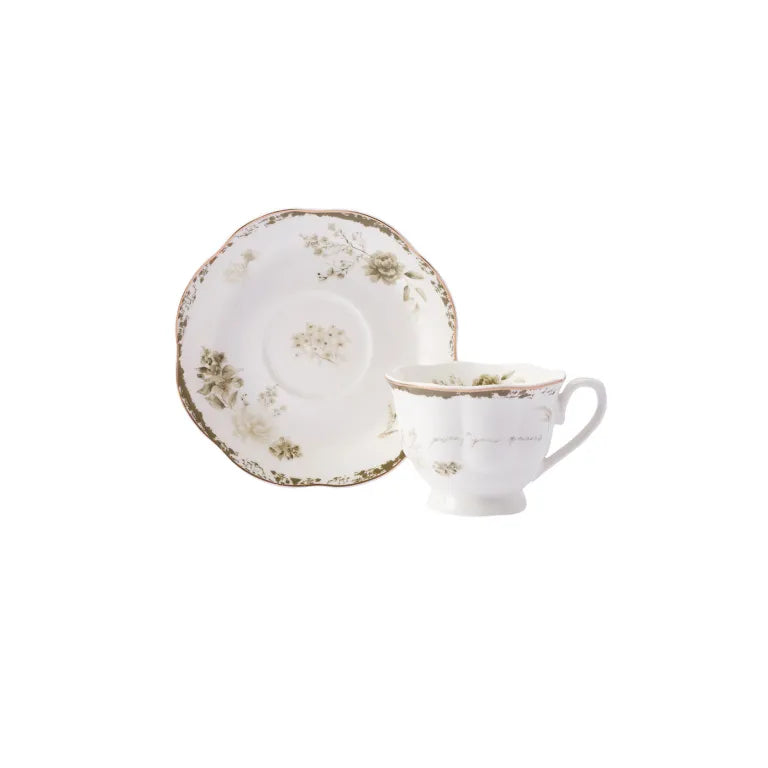 Karaca Antika 6-Person Coffee Cup Set, 80 ml