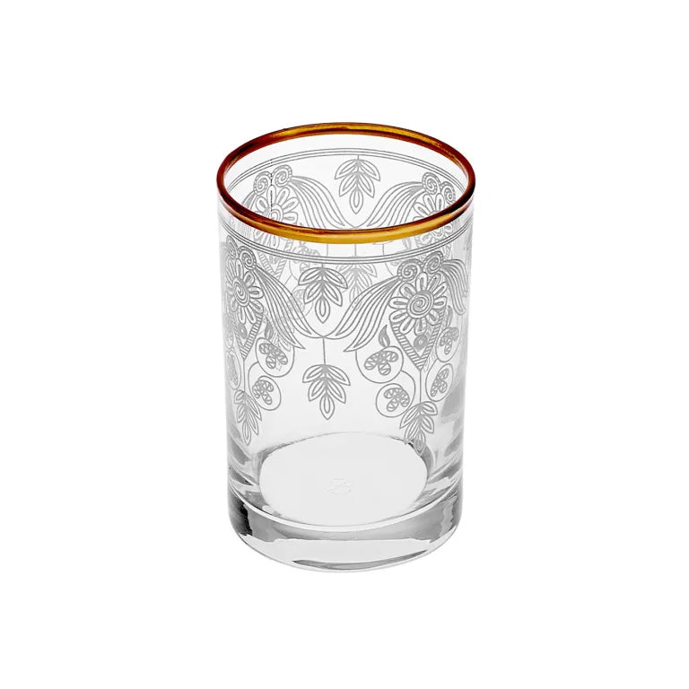 KARACA DERIN 6-Piece Coffee Side Glass Set – Gold