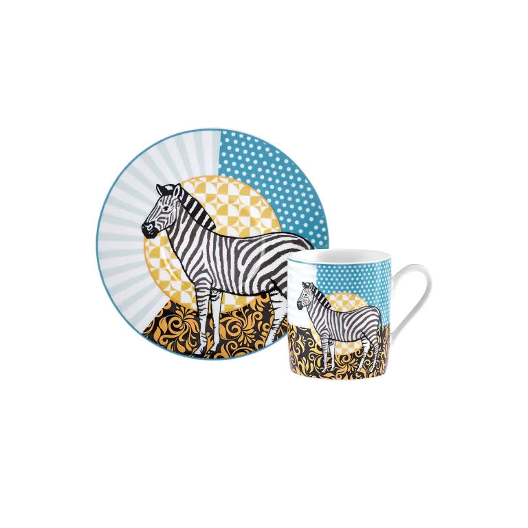 Karaca Animal Coffee Cup Set of 6, 90ml
