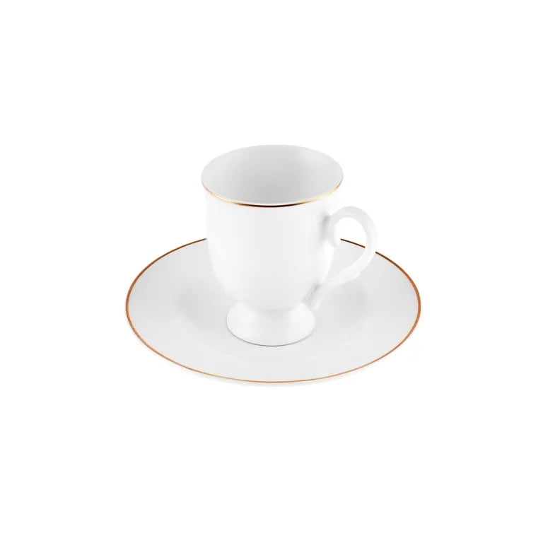 Karaca Alin 6-Person Coffee Cup Set, 85 ml