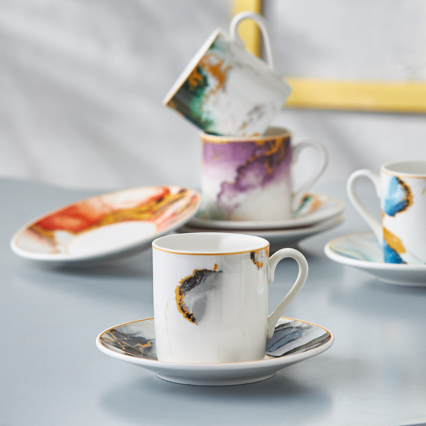 Karaca Ateş Coffee Cup Set of 6, 80ml