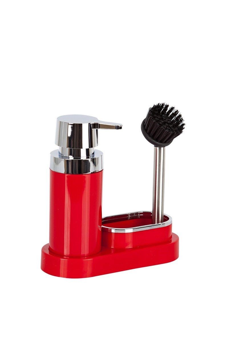 Primanova Polen Soap Dispenser with Brush Holder - Kitchen Set