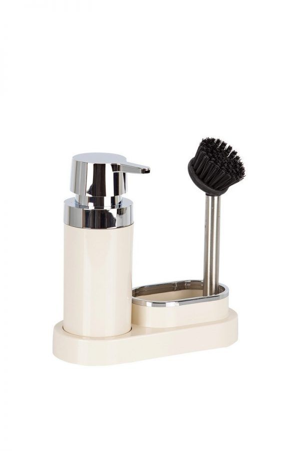 Primanova Polen Soap Dispenser with Brush Holder - Kitchen Set