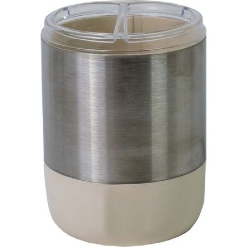 Primanova Lima Toothbrush Holder – Elegant Beige Transparent