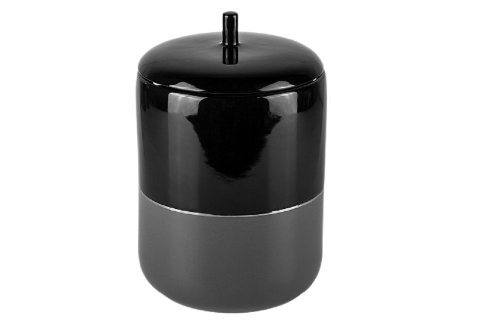 Primanova Yanki Waste Bin – Black Ceramic