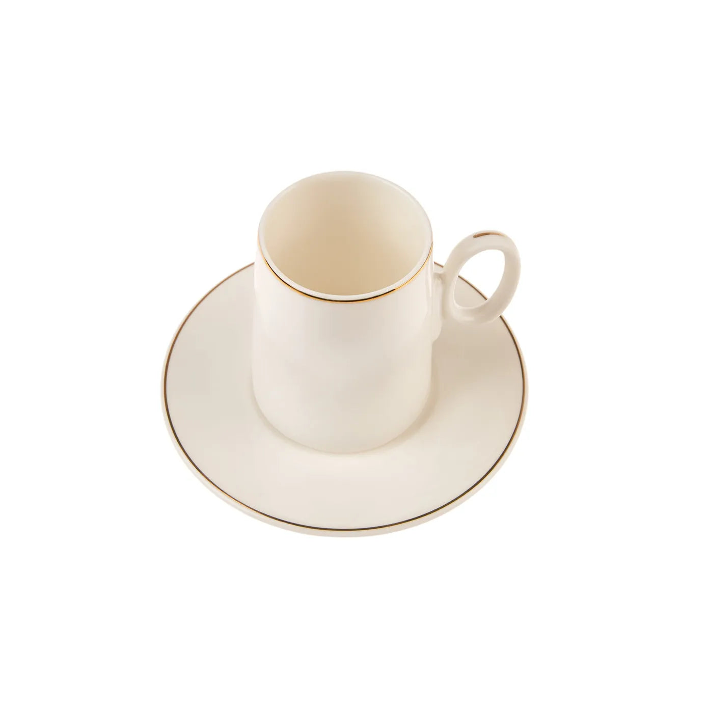 طقم فناجين قهوة كاراجا سنو أبيض لـ 6 أشخاص – أناقة ناعمة