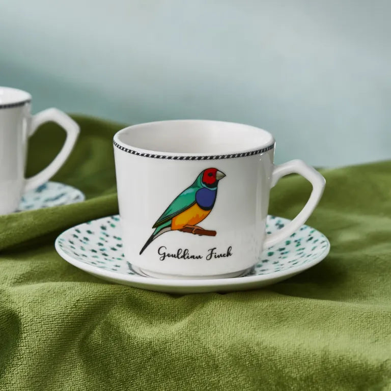 Karaca Vogel 6 Coffee Cups Multicolor Porcelain