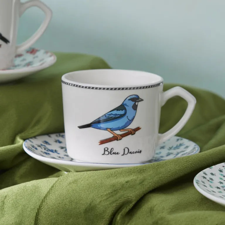 Karaca Vogel 6 Coffee Cups Multicolor Porcelain
