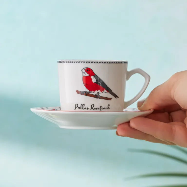 Karaca Vogel 6 Coffee Cups Multicolor Porcelain