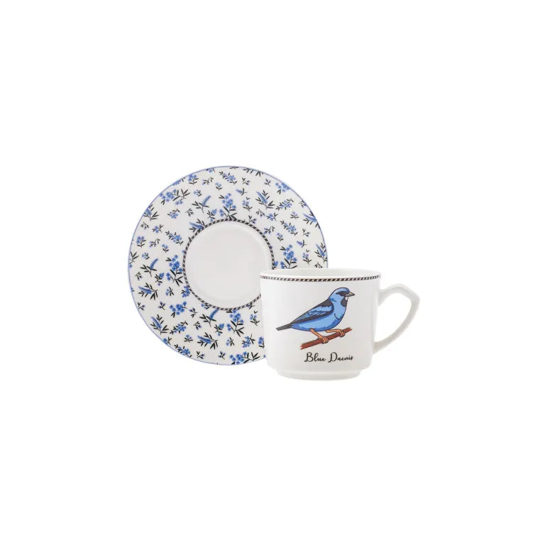 Karaca Vogel 6 Coffee Cups Multicolor Porcelain